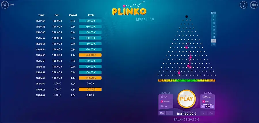 Desafío Plinko